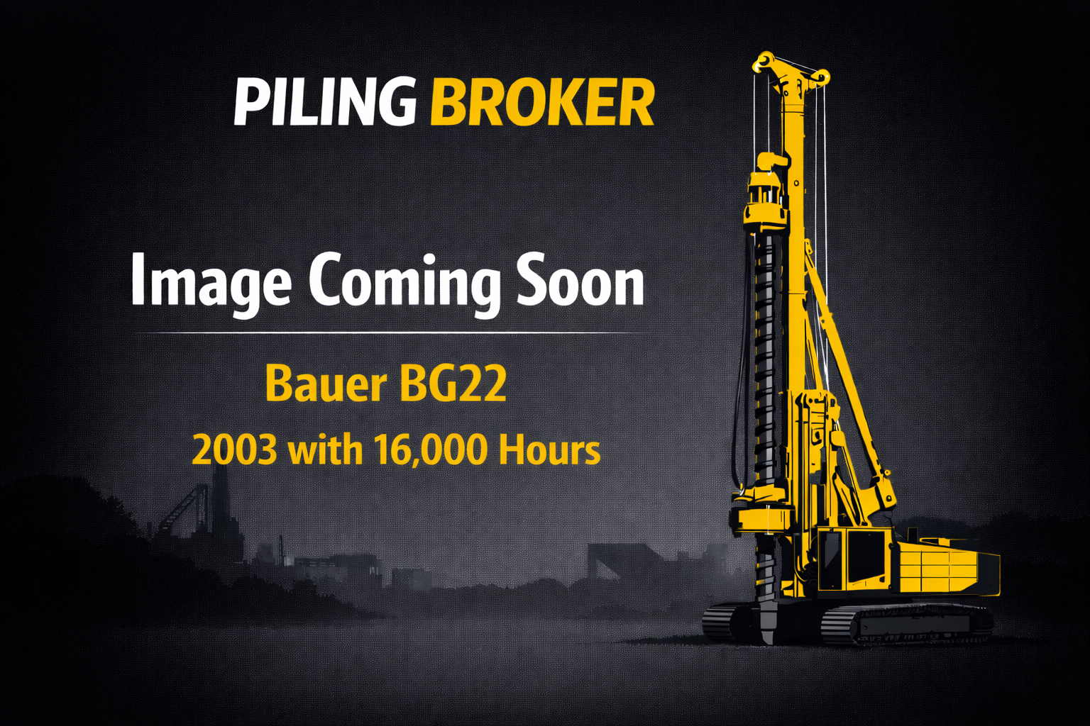 Used 2003 Bauer BG22 for sale in Canada | Piling Broker